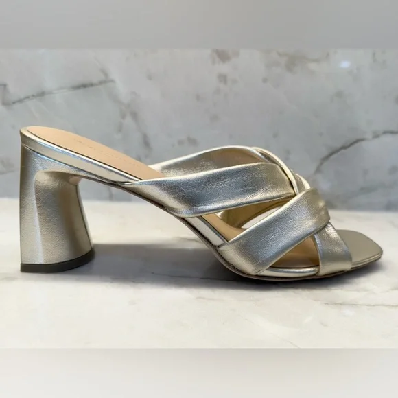 Banana Republic Metallic Heels - size 10 - Picture 2 of 8